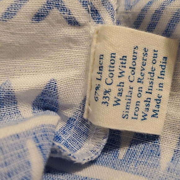 Seraphina London Linen Cotton Shirt 3/4 Sleeve - Picture 5 of 11